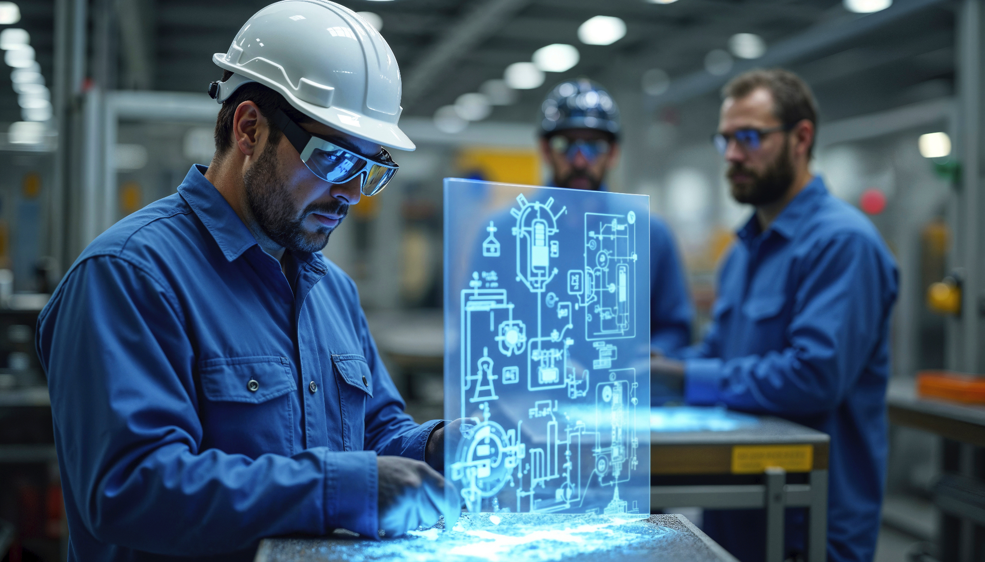AI solutions and automation technology - modern interface showing intelligent systems and data processing workflows